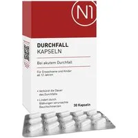 N1 Healthcare N1 Durchfall Kapseln, 30 St. Kapseln, 30 St., 43 g, Medizinprodukt
