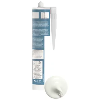 Fischer Sanitärsilikon Sanitary Pro SI (DSSA) weiß 310 ml - 053101