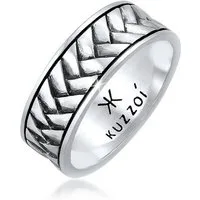 Kuzzoi Silberring Herren Bandring Used Vintage Retro 925 Silber