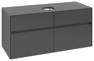 Villeroy & Boch Waschtischunterschrank Collaro C04100 1200x548x500mm 4 Ausz. Waschtisch mittig Graph C04100VR