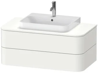 Duravit Happy D.2 Plus Konsolenwaschtischunterbau wandhängend Weiß Seidenmatt 1000x550x408 mm - HP49 HP496103636