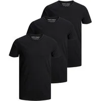 Jack & Jones T-Shirt Herren Basic T-Shirt 3er Pack Rundhals O-Neck Regular Baumwolle Lycra