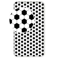 Jerry Fabrics Kinderbettwäsche Football 90x200 + 25 cm, 100 % Baumwolle, elastische Ecken, Baumwolle