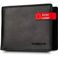 cocoono Geldbörse Herren Geldbörse Echtleder RFID-Schutz mit Münzfach, Leder