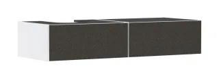 Hansgrohe Xevolos E Waschtischunterschrank Mattweiß 1370/550 mit 2 Schubkästen für Konsole mit Aussc 54319660