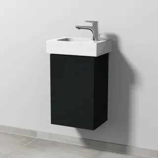 Sanipa 3way Waschtischunterbau zu Geberit iCon Waschtisch mit 1 Tür, Vulkan-Matt SP6571V