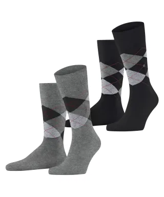 Burlington - Burlington Everyday Argyle Herren light greymel. - Gr. - 43