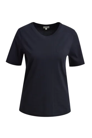 Milano Italy - T-Shirt with round neck navy - Gr. - XS