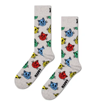 happy socks - Cat Sock Grau - Gr. - 38