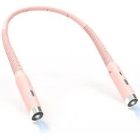 Sunicol LED Leselampe Hals Leselampe Buch, 3 Farben und 3 Helligkeitsstufen, Wiederaufladbar, Halslampe für Lesen Stricken Häkeln Nähen Campen Reparieren