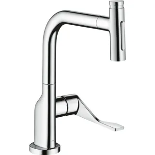 hansgrohe Select Spültisch-Einhebelmischer 39863000 mit Ausziehbrause, chrom