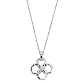 Orphelia 'Aida' Damen-Kette mit Anhänger aus 925er Sterlingsilber – Silber ZH-7472