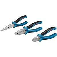 Zangen-Set Professional, 3-teilig blau/schwarz