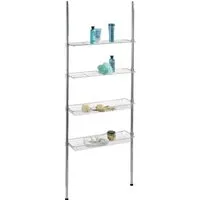 WENKO Badregal Ellera Teleskopregal, 2 Ablagen, 2 Körbe