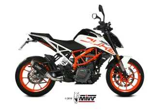 Sportauspuff MIVV GP PRO Edelstahl Black KTM Duke 125 / 390 &amp; RC 125 / 390 Bj. 2017-2020 EURO-4 ABE