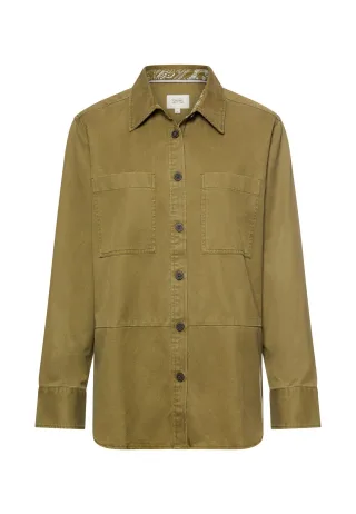 camel active - Bluse mit Knopfleiste olive - Gr. - M