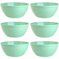 Engelland Müslischüssel Plastikschale, 900 ml, PP-Kunststoff (BPA-frei), (Vorteils-Set, 6-tlg), spülmaschinengeeignet, mikrowellengeeignet, Ø 16 cm, BPA-frei