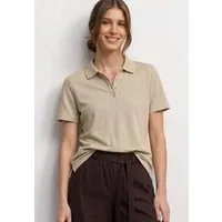 STREET ONE Poloshirt aus Baumwolle mit Stretchante