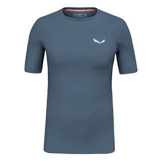 SALEWA - Cristallo Warm Alpine Merino Responsive Kurzarm Baselayer Herren - Blau (Gr.50)