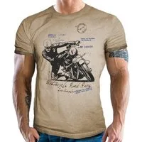 GASOLINE BANDIT® T-Shirt im Retro Vintage Biker Racer Design: Road Race