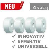 BlueCraft Luftentfeuchter-Nachfüllpack Nachfüller Schlafzimmer Wohnung gegen Schimmel, Entfeuchter Granulat Tabs mit Loch 4x 425g für Raumentfeuchter
