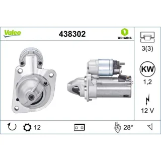 Valeo Anlasser 1,2 kW Ford Volvo 438302
