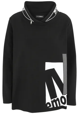 Doris Streich - Shirt schwarz/weiß - Gr. - 52
