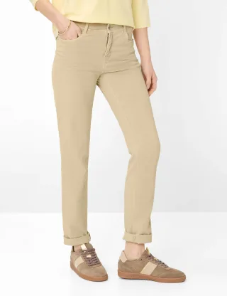 Brax Damen Five-Pocket-Hose Style MARY SANDSHELL, Beige, Gr. 40K
