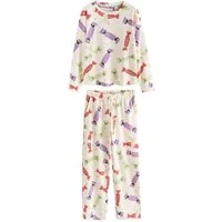 Next Pyjama Gerippter Langarm-Pyjama (2 tlg)