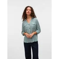 Vero Moda Hemdbluse VMBUMPY L/S SHIRT NEW WVN GA NOOS Viskose, regular fit