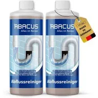 ABACUS Abflussreiniger, Rohrreiniger, Rohrfrei, Abflussfrei Rohrreiniger (Sicher für Rohre und Dichtungen, [- Wirkt sogar bei stehendem Wasser Löst hartnäckigste Verstopfungen)
