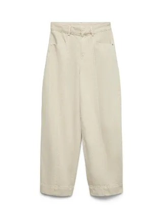 VERO MODA - VMZELDA HR BARREL COLORED DNM JEANS Cement - Gr. - 32