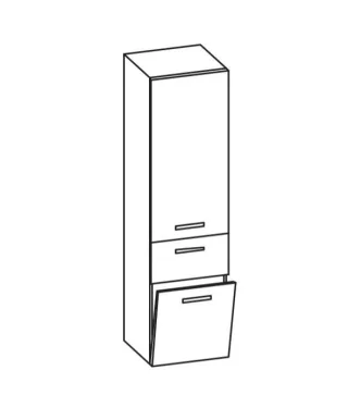 Artiqua 400 Hochschrank, Eiche Ribbeck quer NB, 400-HKL-1-45-R-7187-444 400-HKL-1-45-R-7187-444