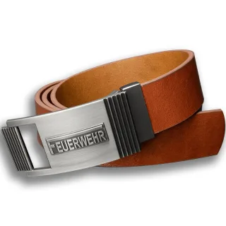 Feuerwehrgürtel "langes F" Echtleder versch. Designs | Style Engine 100 cm Leder braun
