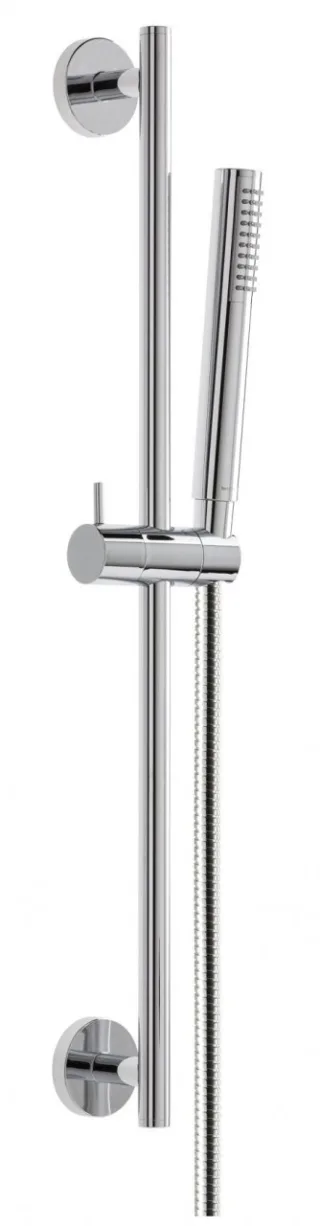 Herzbach Living Spa Wandstangenset rund, 900mm ABS Stabhandbrause chrom , 11.691180.1.01 11.691180.1.01