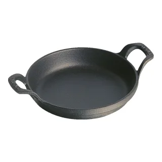 Staub Specialities Ofenform 12 cm, rund, Schwarz, Gusseisen