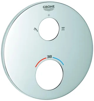 GROHE Rosette 49074 rund für THM-Fertigmontagesets chrom, 49074000 49074000