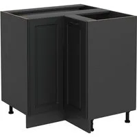 Vicco Eckunterschrank R-Line, Anthrazit Landhaus/Anthrazit, 75.6 cm ohne Arbeitsplatte (1-St)