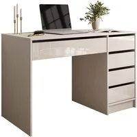 Lookway Schreibtisch MADA GLOSS Schreibtisch mit Schubladen und Hochglanz Fronten (1x Schreibtisch), Breite: 120cm