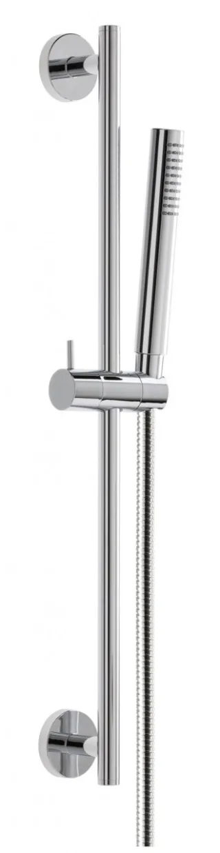 Herzbach Living Spa Wandstangenset rund, 900mm Messing Stabhandbrause chrom , 11.692180.1.01 11.692180.1.01