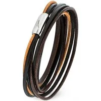 Simaru Lederarmband Namora, Unisex Wickelarmband Made in Germany, Armband für Damen & Herren