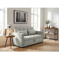 OTTO home Schlafsofa STEFFO, 159 cm, 2-Sitzer, mit verstellbarer Rückenlehne, Klappmechanismus, Feinstruktur-Bezug, natürliche Farben
