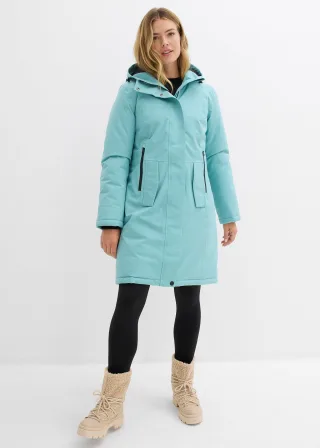 bonprix Wasserabweisender Funktions-Mantel, grün, Gr.54, bequeme Funktions-Jacke