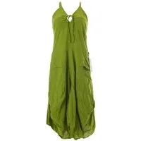Vishes Ballonkleid Lagenlook Ballonkleid mit verstellbaren Trägern Hippie, Goa, Ethno Elfen Style