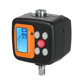 Digital Torque Meter 1/2'' to 1/4'' 1/2'' to 3/8'' Adapters High Accuracy 4 Torque Units Backlit Display For DIY & Home