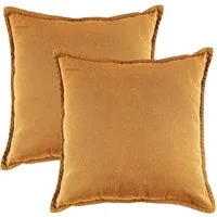 JACK Kissenbezüge 45x45cm 2er Set Kissenhülle Leinenoptik Mistral, (2 Stück), große Auswahl, Uni, Bunt, Baumwolle, Bezug