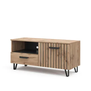 Vicco Lowboard, Braun, Holzwerkstoff, 3 Fächer, 1 Schubladen, Rechteckig, 100.2x48.5x38 cm, Wohnzimmer, Wohnwände, Lowboards, Lowboards stehend