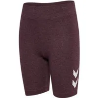 hummel Trainingstights HMLJR LOGO SHORT TIGHTS atmungsaktives Material, mit Elasthananteil, schnell trocknend