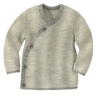 Disana Melange-Jacke Grau-Natur Gr. 86/92