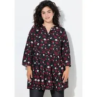 Angel of Style Longbluse Bluse A-Linie Blüten 3/4-Ärmel Volants